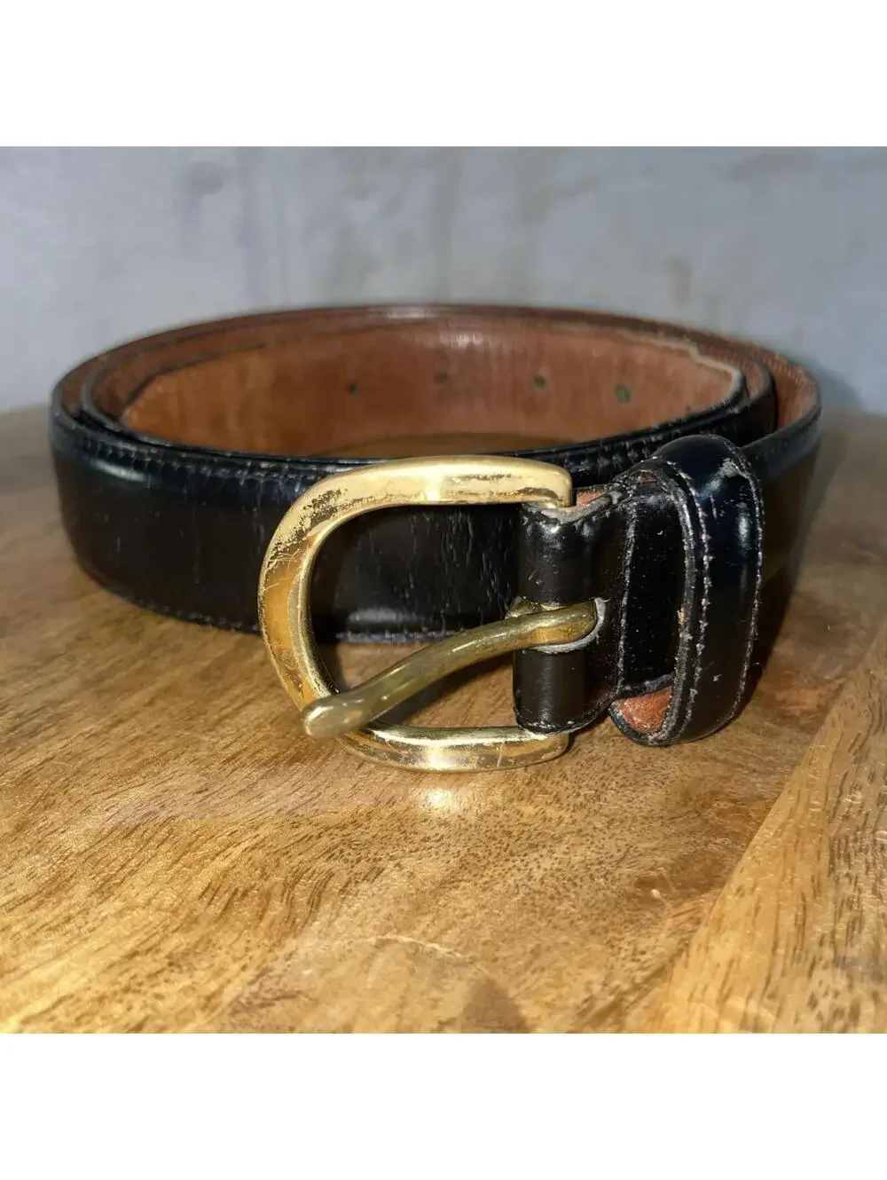 Mens COACH Dress Belt 40 Black Leather COWHIDE Tuxedo Formal 3921